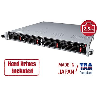 BUFFALO TeraStation Essentials 4-Bay Value-Focused Rackmount NAS 8TB (4x2TB) with Hard Drives Included