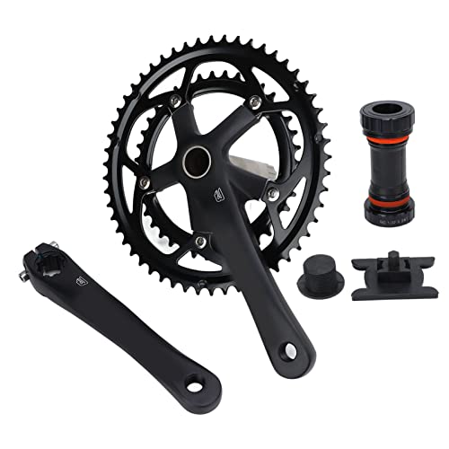Pédalier de vélo en alliage d'aluminium résistant aux sauts de chaîne pour VTT 8-9V