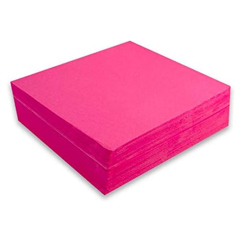 Morigami, Standard Size Napkin, 1/4 Pleat, Point Point, Fuchsia, 50 Napkins Cover