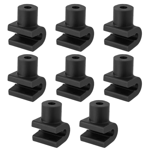 Image of 8pcs Snap Handle Connector for Rev-A-Shelf Trash Cans, Black Trash Can Lock Replacement Trash Can Snap Connector Compatible with Rev-A-Shelf Trash Can & Kitchen Cabinet Organizer for Pots
