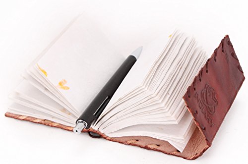 INDIARY Genuine Buffalo Leather Journal with Stone...