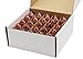 Creative Hobbies® Transparent Orange C7 Light Bulbs - 7 Watt, Steady Burning, Candelabra Base - Ideal for Halloween Pumpkin Lights & Christmas | Box of 25