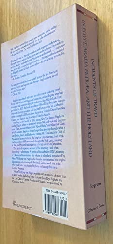 Incidents of Travel in Egypt, Arabia, Petraea, ... 0811800482 Book Cover