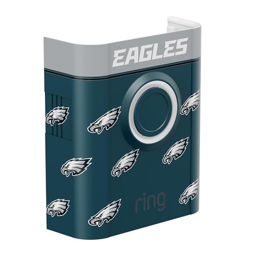 Image of All-New Limited Edition, Official NFL Faceplate for Ring Doorbells - Video Doorbell 3, Video Doorbell 3 Plus, Video Doorbell 4, Battery Doorbell Plus, and Battery Doorbell Pro | Philadelphia Eagles