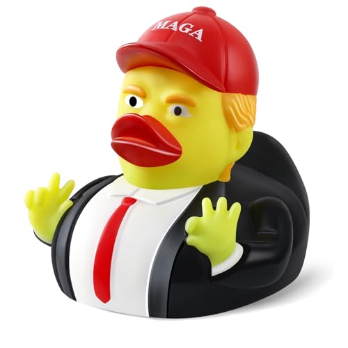 Large President Rubber Duck 3.5 inch Patriotic Duck for Jeep Ducking Jeep Duck Bath Toy for Election Memorial Day 2025 Gifts for Kids Adults Car Dashboard Decorations