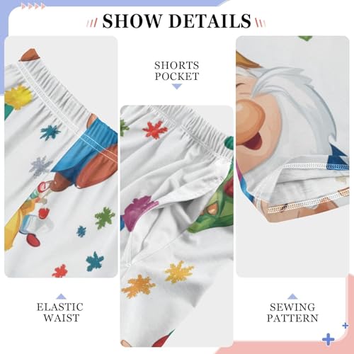 Birthday Gnomes Boys Long Pants Soft Trousers Elastic Waist Kids Lounge Bottoms with Pockets S-XL4