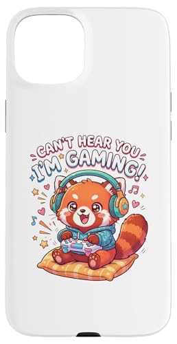 Red Panda Gaming Can't Hear You I'm Gaming Red Panda �X�}�z�P�[�X iPhone 15 Plus �p