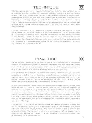 Drumset Concepts and Creativity Instruction Book