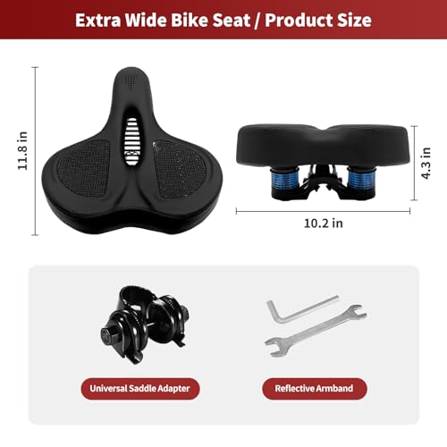 Selle de vélo ergonomique absorbant les chocs et imperméable - 2