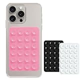 Epivolシリコン吸盤フォンケース粘着マウントハンズフリー滑り止めモバイルアクセサリーホルダー iPhoneとAndroidの自撮りとTiktokビデオ用 - 3パック