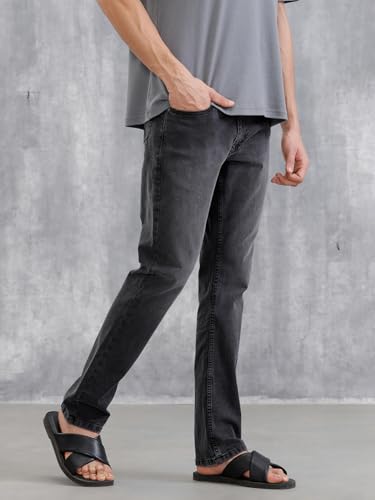 Image of WROGN Men's Straight Fit Jeans | Mid Rise | Jeans for Man