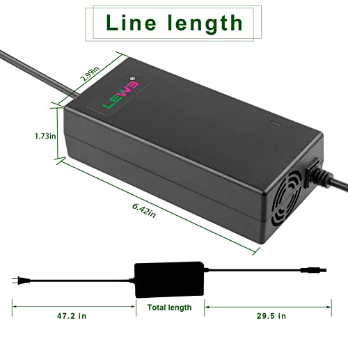 LabTEC 54.6V 48V 2A Electric Bike Lithium Battery Charger for 48V 2A 13S Li-on Battery E-bike Electric Scooter Power Supply DC 5.5mm x 2.1mm - Image 5
