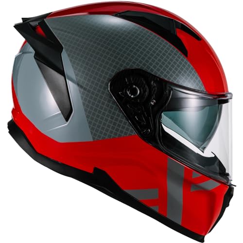 Shox Rapid Speedway Motorcycle Helmet L Gloss Red - 6