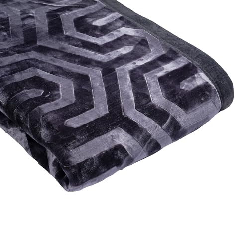 Image of MYTRIDENT Classic Style Me Solid Double Mink Blanket, 4kg, 100% Polyster, Matcha