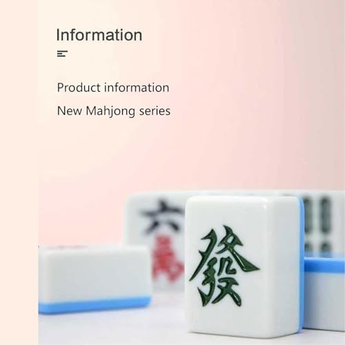Juego de Mahjong Chino Completo con Caja de Aluminio Azul miniatura 7
