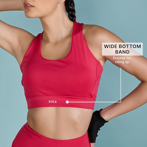 Image of Kica Mid-Impact Strappy Sports Bra with Removable Pads in KICASKN Fabric