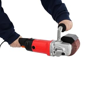 1580W Satiniermaschine Schleifmaschine Bürstenschleifer, elektrische Walzenschleifmaschine mit Reinkupfer-Motor, 6 Geschwindigkeitsstufen 100–3000 RPM, ergonomischer Doppelgriff, Überlastschutz, für P
