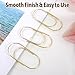 20PCS Gold Paper Clips, Oversized Gold Paperclips 2inch Jumbo Paper Clips with Clear Box for Fun Office Supplies School Gifts Wedding Decoration