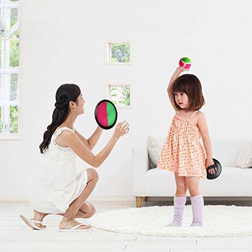 TOYANDONA 1 conjunto de brinquedo de tênis de remo, jogo de jogar e pegar bolas, bola esportiva de a