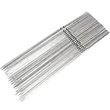 LII Barbecue Skewers 100/200/500 PCS 304 Stainless Steel Reusable BBQ Cooking Tools for Grilling 13.18',S