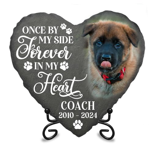 Famitrendz Personalized Dog Memorial Gifts for Loss of Dog, Custom Photo Pet Memorial Gifts for Dog, Dog Memorial Stone, Pet Memorial Stone, Gifts for Loss of Cat, Gifts for Cat Dog Lovers, Quote 1