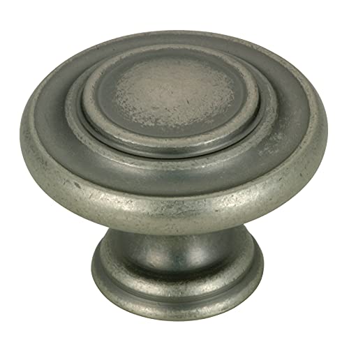 Image of Richelieu | Notre-Dame 1 5 /16-inch (34 mm) Pewter Round Cabinet Knob