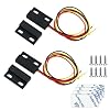 Magnetic Reed Switch,Normally Closed/Open NO/NC Waterproof DC 12V Magnetic Switchs,Micro Door Sensor Window Contact Reed Switch for Access Control Replace Alarm System2 Pack