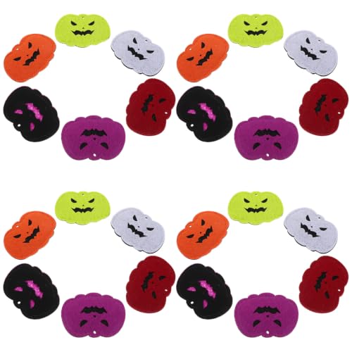 Calabazas de fieltro infantiles JECOMPRIS seguras para manualidades escolares sin roturas