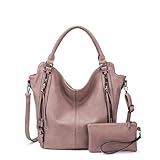 Multifuncional: Bolso grande: con correa larga ajustable y desmontable para el hombro, este elegante bolso hobo para mujeres puede usarse como bolso de mano, bolso de hombro y bolso cruzado como usted desee. Perfecto para citas, compras, trabajo, viajes, vacaciones, fiestas y otras ocasiones y mantener sus cosas diarias bien organizadas.