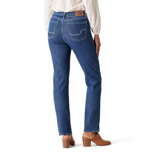 Levi Strauss Signature Women's Modern Straight Jeans Mid-Rise Stretch Denim (Standard and Plus), (New) Byron Bay, 6 Short2