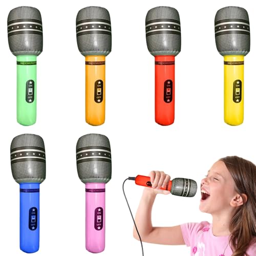 Micrófonos Inflables,Inflables Rock Star Toy Set,Decoraciones