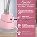 SALAV® Standing Steamer with Garment Hanger, 1.3L Water Tank for 1 Hour Continuous Steaming, Heats in 45 Seconds, Double-Insulated Steam Hose (Blush, Garment Steamer)