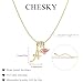 CHESKY Heart Initial Necklaces for Women, 14K Gold Plated A Letter Pendant Necklaces Dainty Monogram Name Necklace Personalized Heart Charm Necklaces Trendy Gold Jewelry Gifts for Her