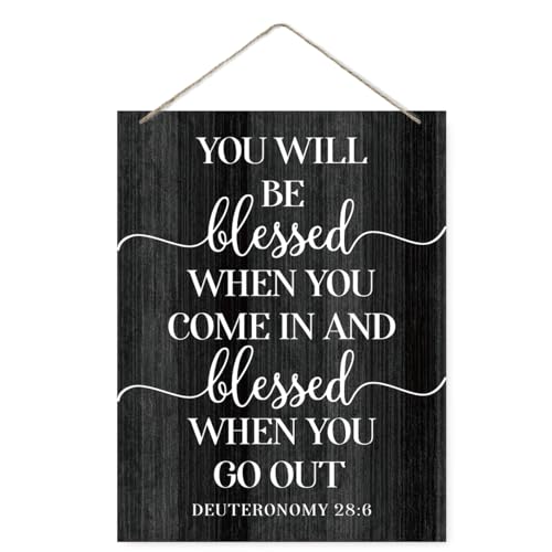 Religious Decor Sign, You will Be Blessed When You Come