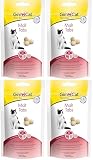 GimCat Malt Tabs - Funktionaler Katzensnack mit positivem Einfluss auf die Darmgesundheit - 1 Beutel (1 x 40 g) (Packung mit 4)