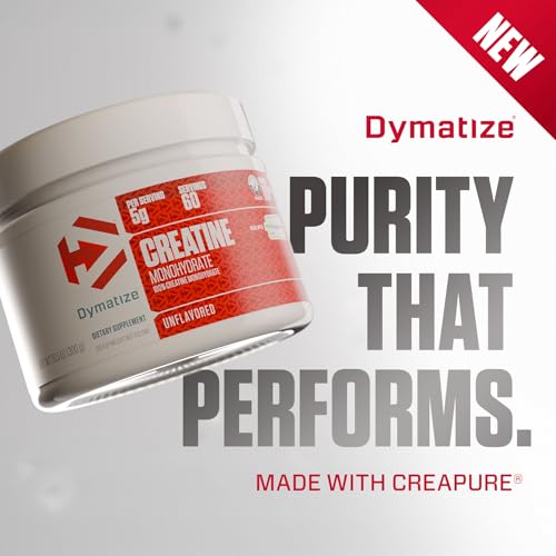 Image of Dymatize Creatine Monohydrate Powder with CREAPURE (Product of Germany), 5g Per Serving, 60 Servings (300g), Creatine for Women and Men, Gluten Free