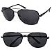 VeryHobby Retro Mens Aviator Semi Rimless 60mm Bifocal Tinted Sun Reader Reading Sunglasses (+1.75, Gun Metal)