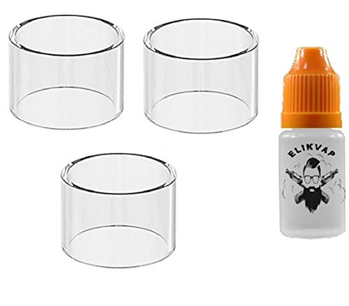 100% AUTHENTIQUE pyrex melo 4 d25 4.5ml (3 pieces) glass tube melo 4 d25 + bouteille vide elikvap 10ml sans tabac sans nicotine.