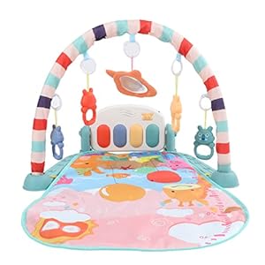 Muziek Pasgeboren Speelkleed Kindergymmat Piano Zacht Afneembaar Zacht Zacht voor Vroeg Onderwijs (Groente)