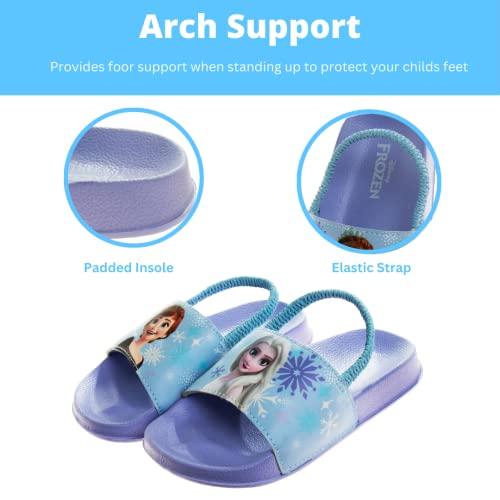 Disney Minnie Mickey Encanto Lightning McQueen Lilo n Stich Slides Backstrap Slip-On Beach Sandals (Toddler/Little Kid)3