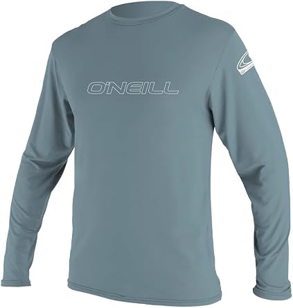 ONEILL Mens Basic Skins UPF 50+ L/S Sun Shirt, Dusty Blue, Small