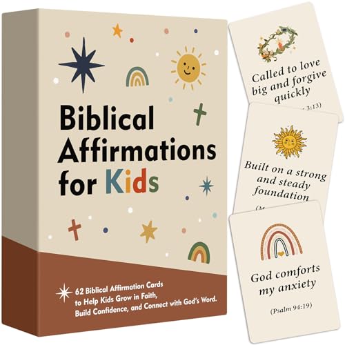 Biblical Affirmations for Kids, Christian Easter...
