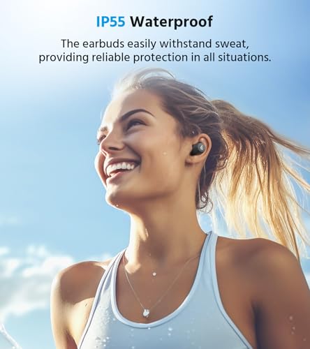 Edifier X3 Lite True Wireless Earbuds, AI Call Noise Cancellation, Bluetooth 5.3, IP55 Waterproof, Touch Control, 24H Playtime, Built-in Dual Microphones, Comfortable Fit, App Customization, Gray - Afbeelding 6