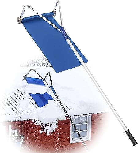 Outil de déneigement toit râteau à neige pour véhicule et feuilles 21 pieds
