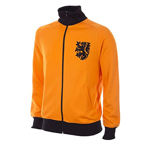 copa Holland World Cup 1978 Retro Football Jacket Chaqueta de Cuello Largo fútbol, Hombre, Naranja, L