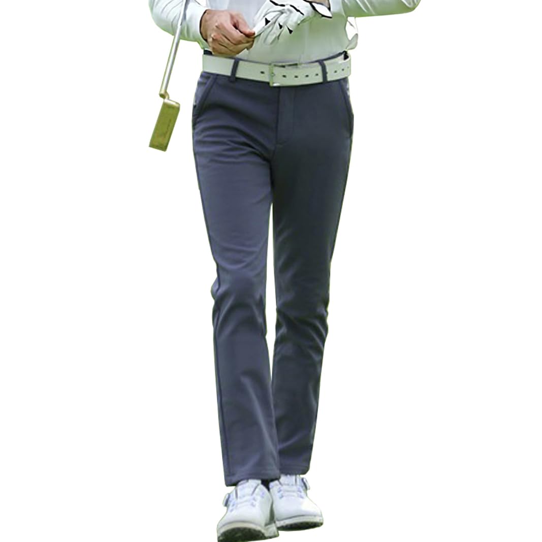 Męskie spodnie golfowe zimowe polarowe ciepłe elastyczne robocze wygodne podróżne joggersy