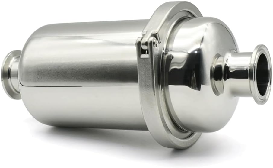 51mm Tri Clamp Inline Filter - 316 Stainless Steel Microporous Filter for Beer Brewing & Food Processing - 1PC(60 Mesh)