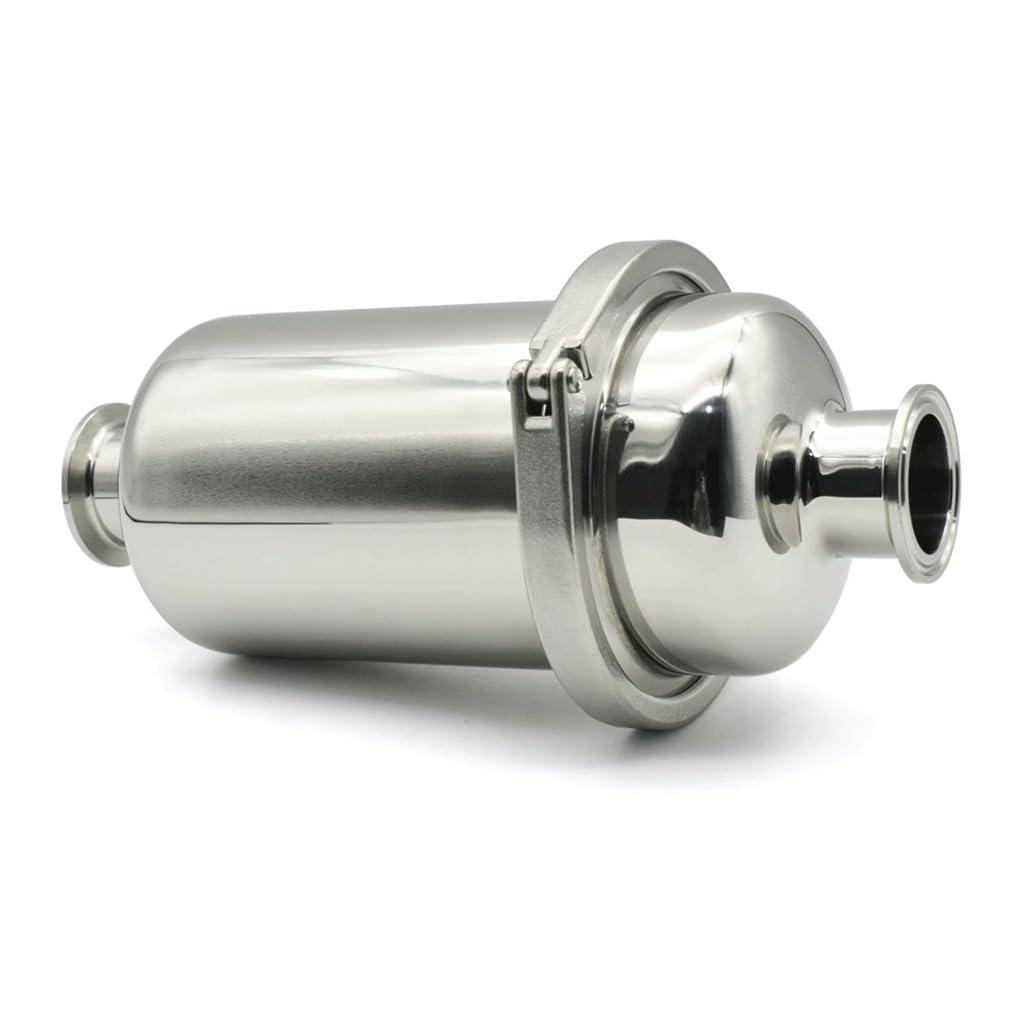 Filtr do węża ogrodowego, Filtr do warzenia piwa 51 mm z trzema zaciskami 316 SS 235 Wiele rozmiarów oczek Mikroporowaty(40 Mesh)