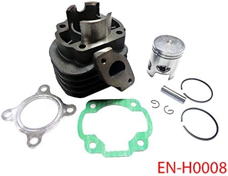 Complete 50cc Racing Cylinder Rebuild Kit with 10mm Piston Pin for Yamaha JOG Zuma 2 Stroke 50cc Scooter Minarelli 1E40QMB Engine