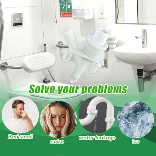 Image of Gosknor RV Toilet Valve Replacement Kit, RV Toilet Foot Flush Valve Compatible with Dometic 300 310 320 RV Toilet Parts for RV Toilets & Marine Toilet